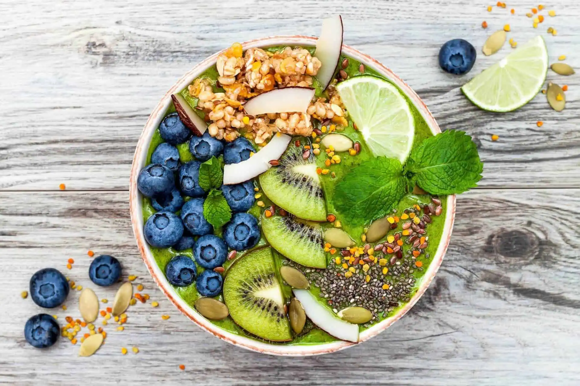 Matcha Green Tea Breakfast Bowl Chia