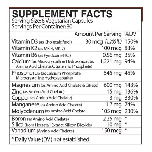 Vinco OsteoSheath-New and Improved Formula! - bone health supplement, calcium support