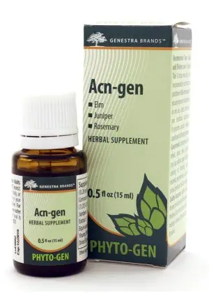 UNDA Acn-gen - A Phytoembryotherapy remedy with Elm, Juniper, and Rosemary for homeopathic support.