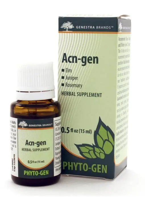 UNDA Acn-gen - A Phytoembryotherapy remedy with Elm, Juniper, and Rosemary for homeopathic support.