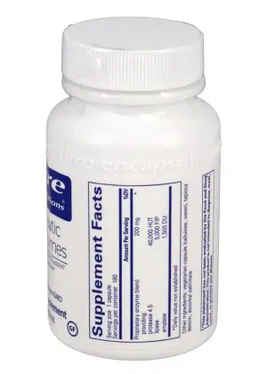 Pancreatic VegEnzymes digestive enzyme supplement with plant-based protease, lipase, and amylase
