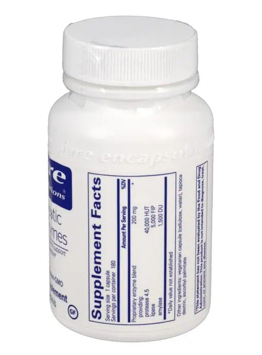 Pancreatic VegEnzymes digestive enzyme supplement with plant-based protease, lipase, and amylase