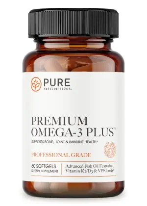 Premium Omega-3 Plus front of bottle