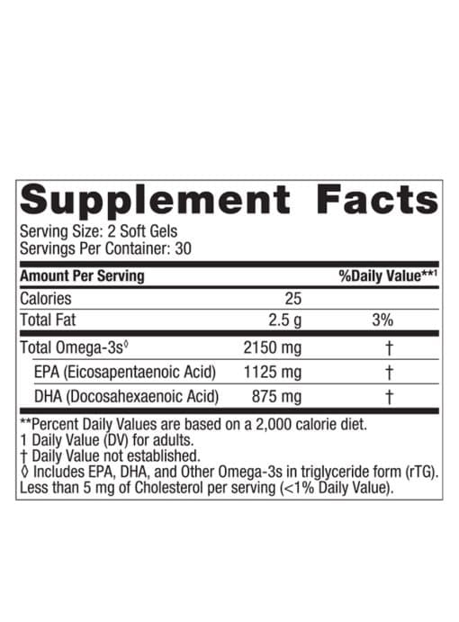 Nordic Naturals Pro ProOmega 2000 - omega-3 supplement, heart health