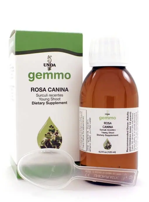UNDA Dog Rose Gemmo - A Gemmotherapy extract of Dog Rose (Rosa canina) young shoots for homeopathic support.