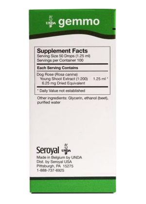 UNDA Dog Rose Gemmo - A Gemmotherapy extract of Dog Rose (Rosa canina) young shoots for homeopathic support.