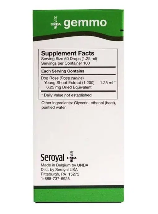UNDA Dog Rose Gemmo - A Gemmotherapy extract of Dog Rose (Rosa canina) young shoots for homeopathic support.