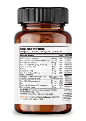 Daily Multivitamin Bottle left side angle
