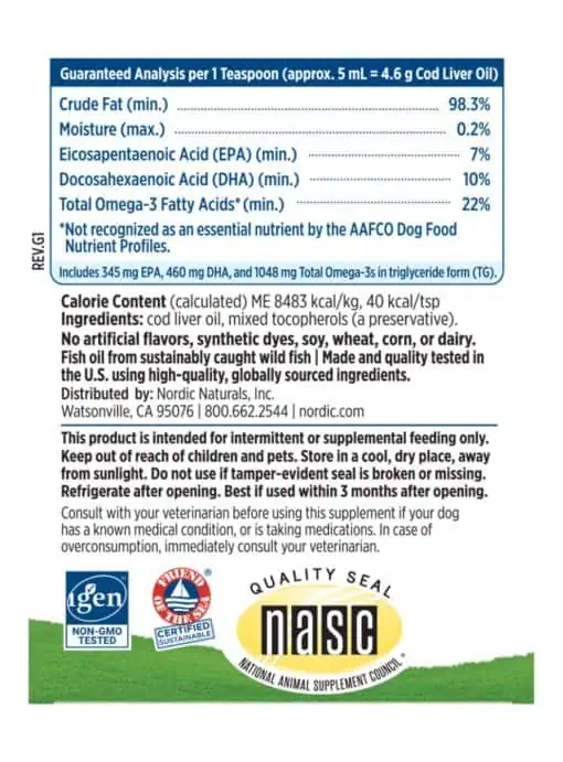 Pet Cod Liver Oil (medium and large breed dogs) - Image 3