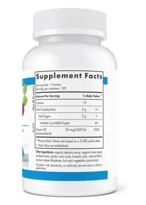 Alternative view of Vitamin D3 Gummies