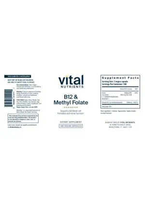 Alternative view of Vitamin B12/Folate (L-5-MTHF)