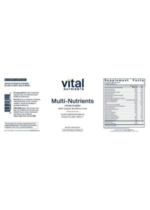 Alternative view of Multi-Nutrients Citrate/Malate (with Copper and without Iron)