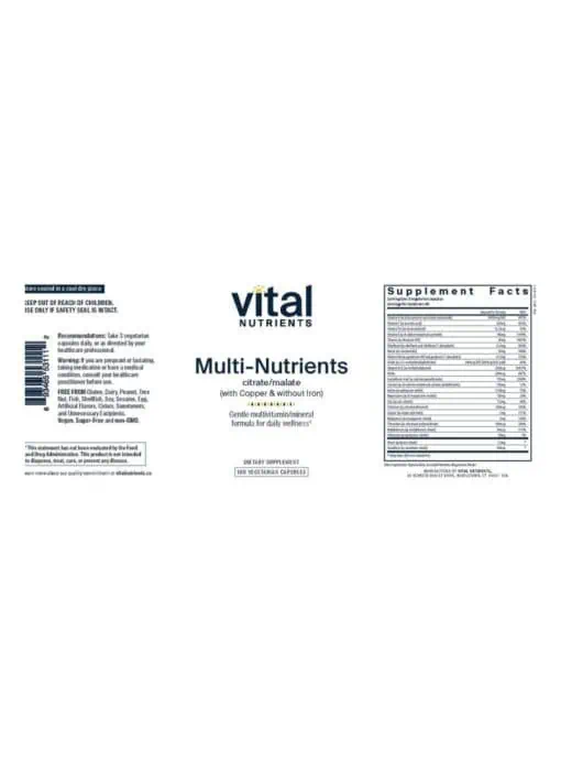 Multi-Nutrients Citrate/Malate (with Copper and without Iron) - Image 2