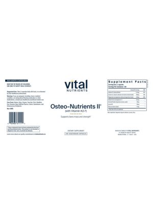 Alternative view of Osteo-Nutrients II
