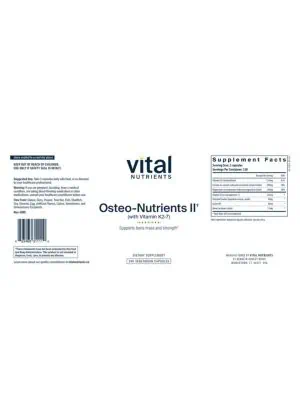 Alternative view of Osteo-Nutrients II