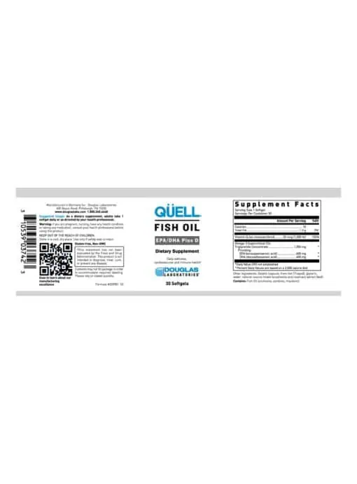 QUELL FISH OIL EPA/DHA PLUS D - Image 2