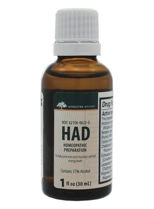 Genestra HAD Adrenal Drops -- adrenal support, homeopathic remedy