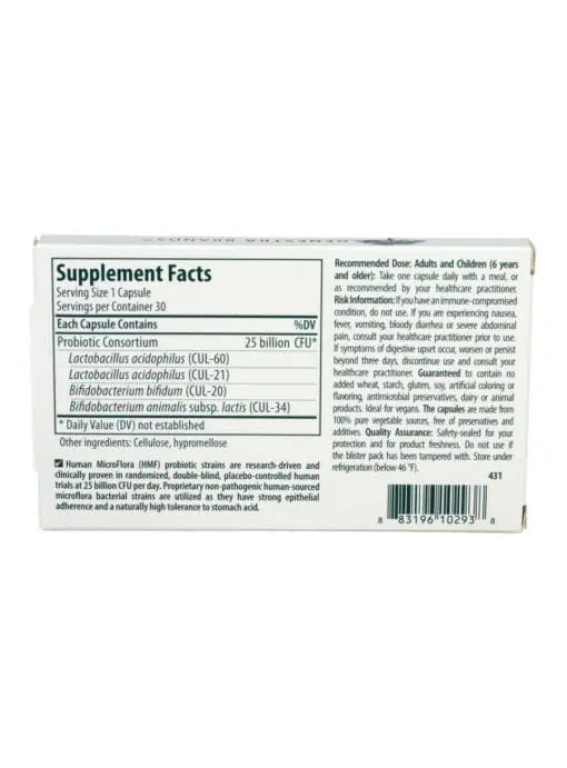 Genestra HMF Intensive -- probiotic supplement, gut health support