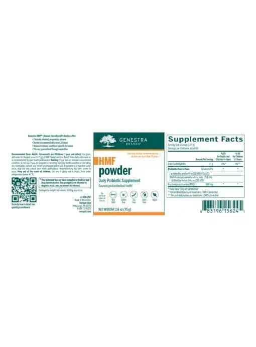 Genestra HMF Powder - probiotic formula, digestive health
