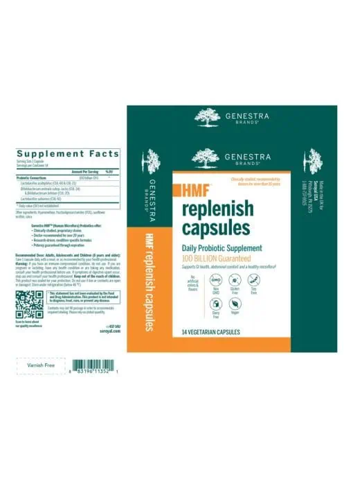 Genestra HMF Replenish Capsules - probiotic supplement, digestive health