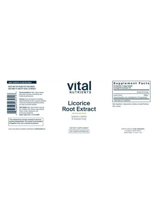 Vital Nutrients Licorice Root Extract - immune support, digestive health