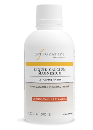 Integrative Therapeutics Liquid Calcium Magnesium Orange Vanilla - calcium supplement, bone health support
