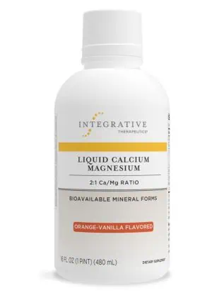 Integrative Therapeutics Liquid Calcium Magnesium Orange Vanilla - calcium supplement, bone health support