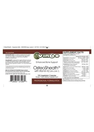 Vinco OsteoSheath-New and Improved Formula! - bone health supplement, calcium support