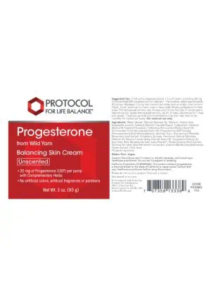Protocol For Life Progesterone Liposomal Skin Cream Unscented -- hormone balance, women's health