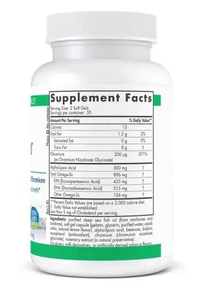 Nordic Naturals Pro ProOmega Blood Sugar - omega-3 fatty acids, blood sugar balance