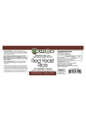 Vinco Red Yeast Rice - red yeast rice supplement, heart health