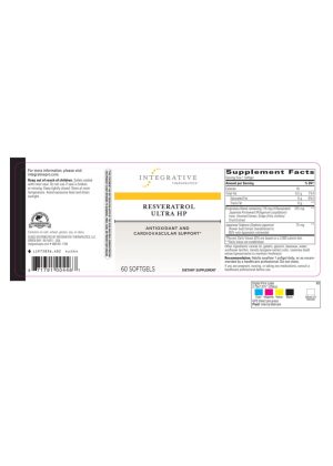 Integrative Therapeutics Resveratrol Ultra High Potency - antioxidant supplement, cardiovascular support