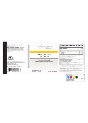 Integrative Therapeutics Resveratrol Ultra High Potency - antioxidant supplement, cardiovascular support
