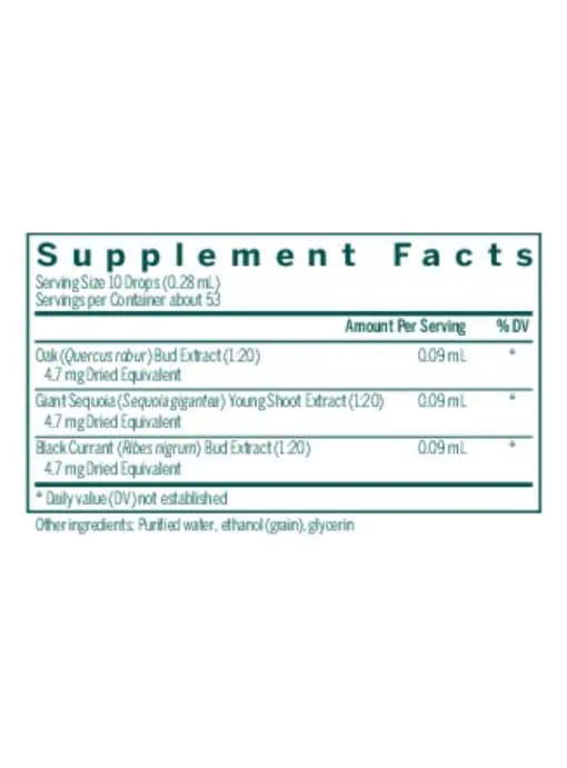 Genestra Tonic-gen -- adrenal support, vitality booster. - Back