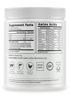 Perfect Collagen Supplement Facts