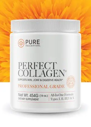 Perfect Collagen Against a Sunflower