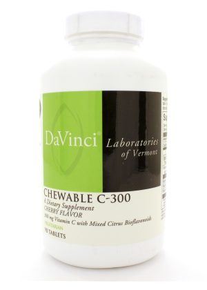 DaVinci Labs CHEWABLE C-300 Cherry - vitamin C supplement, immune support
