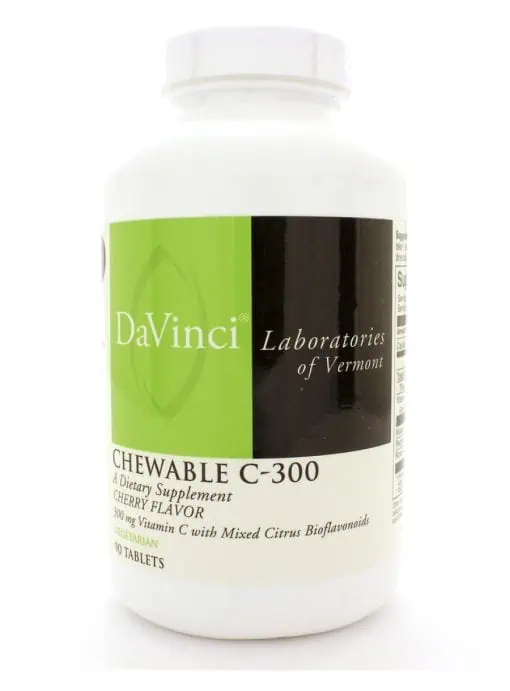 DaVinci Labs CHEWABLE C-300 Cherry - vitamin c supplement, immune support