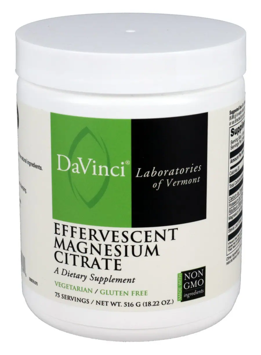 DaVinci Labs Effervescent Magnesium Citrate - magnesium supplement, nerve support