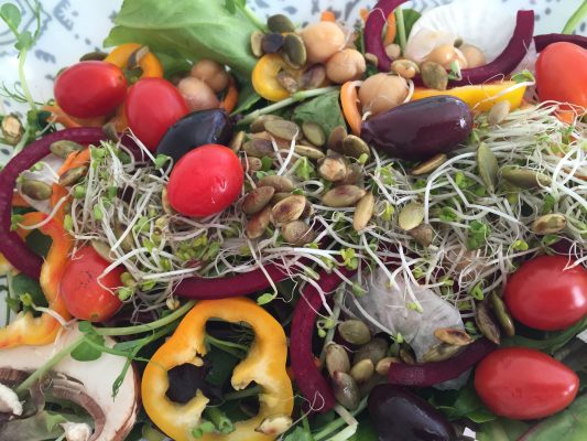 Super Sprout Salad with Hempseed