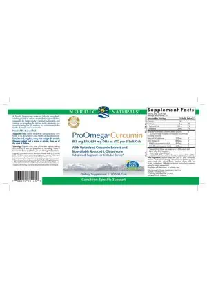 Nordic Naturals Pro ProOmega(R)Curcumin -- omega-3 fish oil, cellular recovery