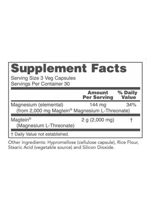 Protocol For Life Magtein(TM) Magnesium L-Threonate - magnesium supplement, cognitive support