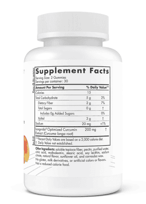 Zero Sugar Curcumin Gummies