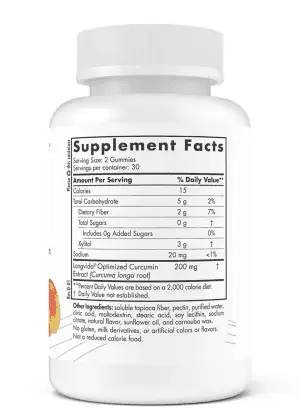 Zero Sugar Curcumin Gummies