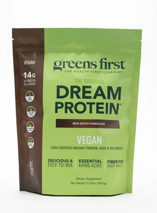 dream protein vegan chocolate by greens first