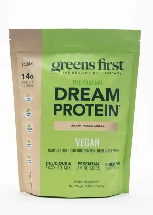dream protein vegan vanilla by greens first