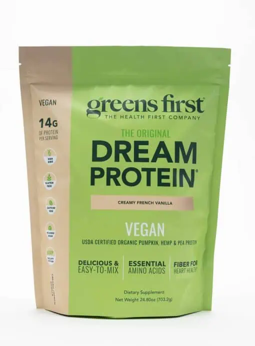 dream protein vegan vanilla by greens first