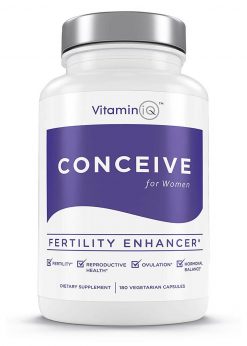 VitaminIQ Conceive Women’s Fertility Supplements, Hormonal Balance, Ovulation Aid & Fertility Enhancer with Natural Chasteberry, Myo-Inosito & CoQ10, Vegetarian Capsules