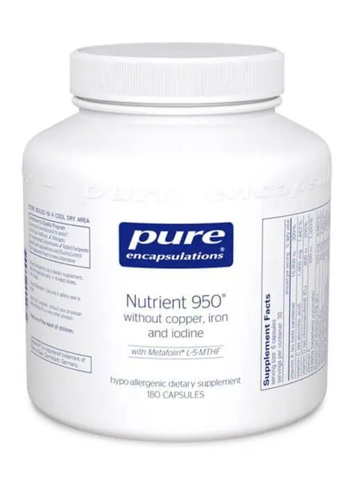 Nutrient 950® 180 Capsules w/out Copper, Iron and Iodine