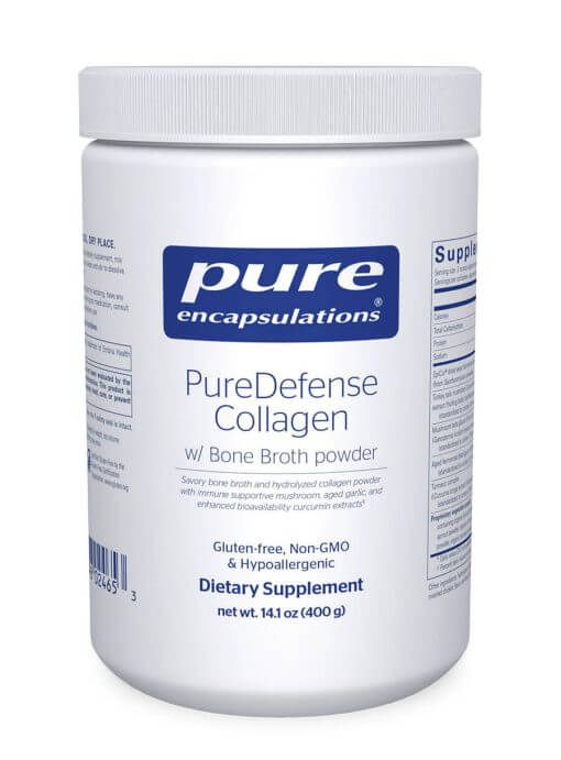 PureDefense Collagen w/ Bone Broth powder 400 Gram Powder by Pure Encapsulations